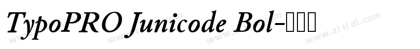 TypoPRO Junicode Bol字体转换